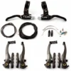 Clarks V-Brake Calipers + Levers Set -Sykkel Kompo Clarks V Brake Calipers Levers Set Brake Levers Black NotSet CLK 370 960 CH 5 0