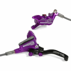 Hope Tech 3 E4 Disc Brake (Without Rotor) -Sykkel Kompo Hope Tech 3 E4 Brake No Rotor Disc Brake Callipers Purple 2019 T3E4PUBFR