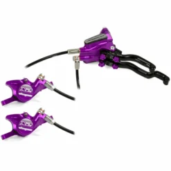 Hope Tech 3 X2 DUO Disc Brake-No Rotor 7 Hope Tech 3 X2 DUO Disc Brake-No Rotor -Sykkel Kompo Hope Tech 3 X2 DUO Disc Brake No Rotor Disc Brake Callipers Purple T3X2DPUL