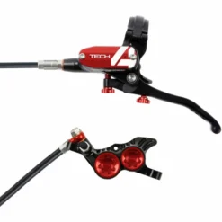 Hope Tech 4 V4 Brake - No Rotor -Sykkel Kompo Hope Tech 4 V4 Brake No Rotor Disc Brake Callipers Black Red T4V4RL