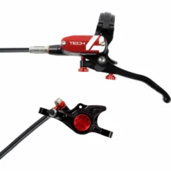Hope Tech 4 X2 Brake - No Rotor 31 Hope Tech 4 X2 Brake - No Rotor -Sykkel Kompo Hope Tech 4 X2 Brake No Rotor Disc Brake Callipers Black Red T4X2RL