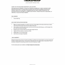 Nukeproof Neutron Half Waffle Lock On Greb 35 Nukeproof Neutron Half Waffle Lock On Greb -Sykkel Kompo NP Lock on Grip Instructions