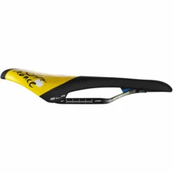 Selle Italia SLR Kit Carbonio Superflow TDF Saddle -Sykkel Kompo Selle Italia SLR Kit Carbonio Superflow TDF Saddle Saddles Black Yellow 041P130ICA001 1