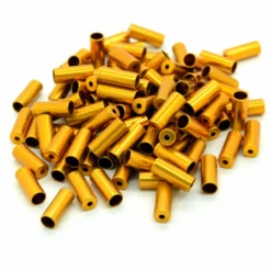 Transfil Trade Pack 5mm Brake Ferrule -Sykkel Kompo Transfil Trade Pack 5mm Brake Ferrule Brake Cables Spares Gold KB61G