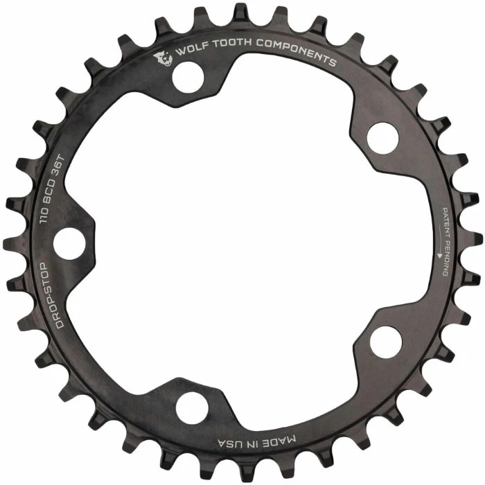Wolf-tooth Wolf Tooth Flat Top Cyclocross 110 BCD Chainring 4 Wolf-tooth Wolf Tooth Flat Top Cyclocross 110 BCD Chainring - Billede 2