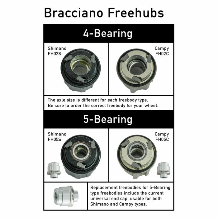 Pro-Lite Pro Lite Shimano-nav Med Friløb Til Udskiftning 4 Pro-Lite Pro Lite Shimano-nav Med Friløb Til Udskiftning - Billede 2